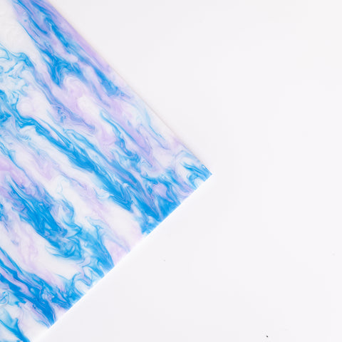 1/8" Cotton Candy Clouds Marble Cast Acrylic Sheets