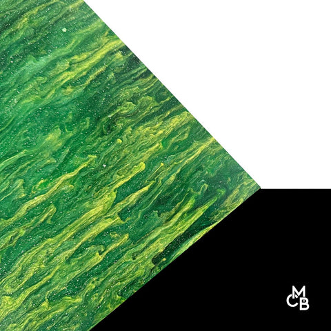 1/8" Enchanted Forest Marbled Glitter Cast Acrylic Sheets