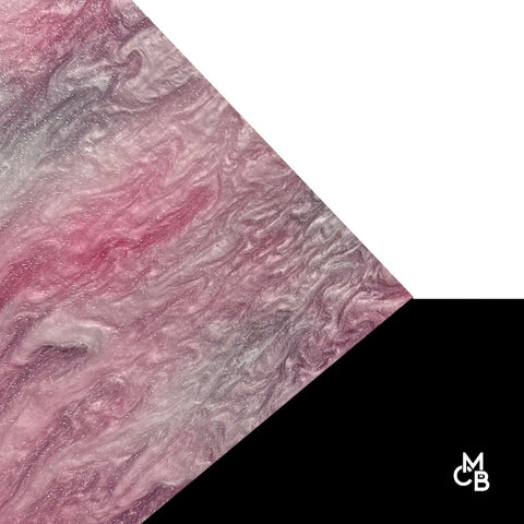 1/8" Fairy Blush Marbled Glitter Cast Acrylic Sheets