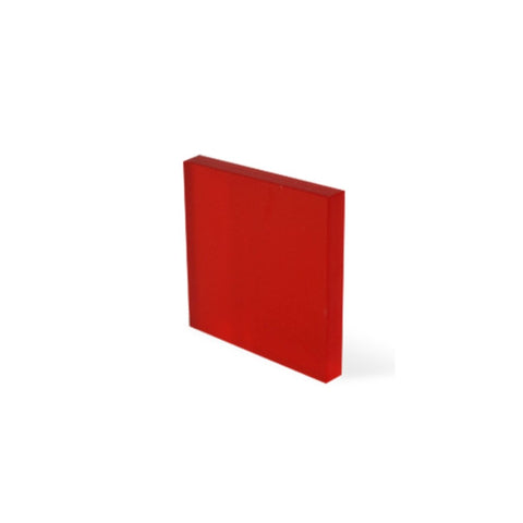 1/8" Frosted Cherry Red Cast Acrylic Sheets Both Sides Matte