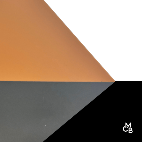 1/8" Frosted Chocolate Cast Acrylic Sheets | Matte/Gloss Finish Single Sided Matte