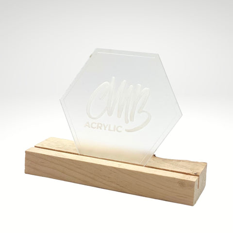 1/8" Frosted Clear Cast Acrylic Sheets | Matte/Gloss Finish | One Side Frosted Matte