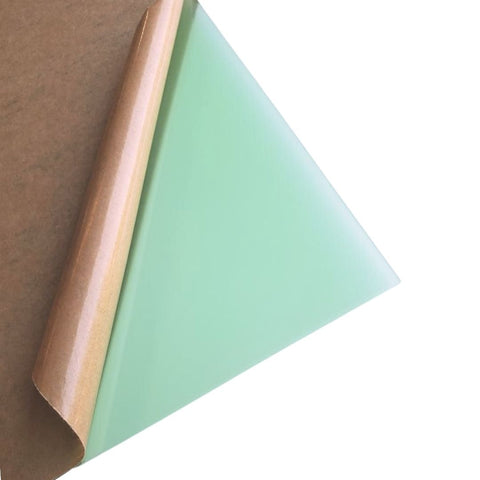 1/8" Frosted Green Cast Acrylic Sheets | Matte/Gloss Finish One Side Matte