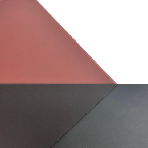 1/8" Frosted Molasses Cast Acrylic Sheets | Matte/Gloss Finish Single Sided Matte