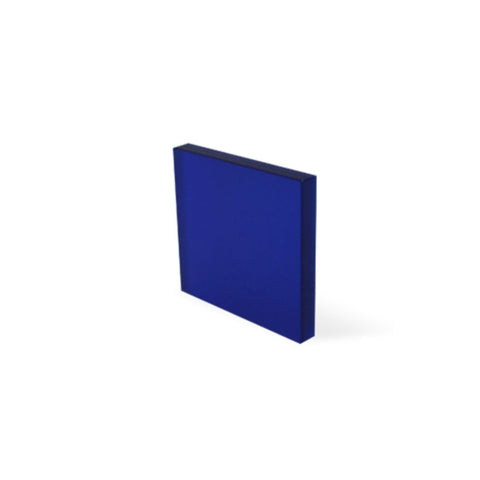 1/8" Frosted Night Blue Cast Acrylic Sheets Both Sides Matte