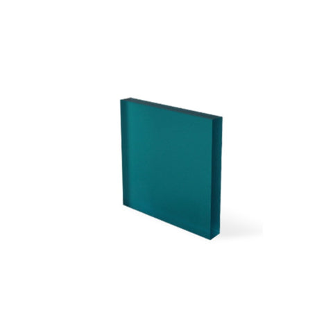 1/8" Frosted Turquoise Cast Acrylic Sheets Both Sides Matte