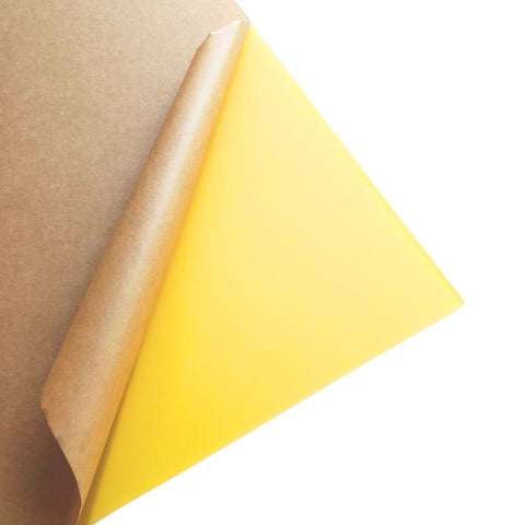 1/8" Frosted Yellow Cast Acrylic Sheets | Matte/Gloss Finish Single Side Matte