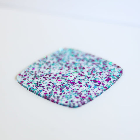 1/8" Frozen Fest Glitter Dots Cast Acrylic Sheets