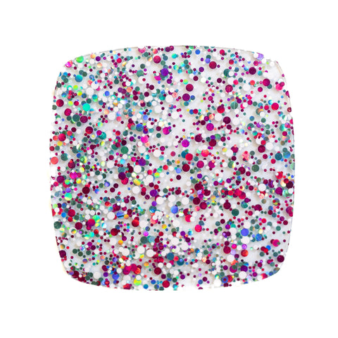1/8" Frozen Fest Glitter Dots Cast Acrylic Sheets