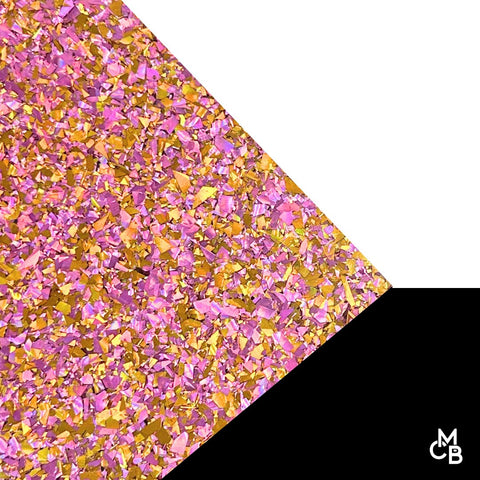1/8" Gilded Blush Flake Glitter Cast Acrylic Sheets