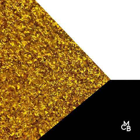 1/8" Gold Nugget Glitter Cast Acrylic Sheets