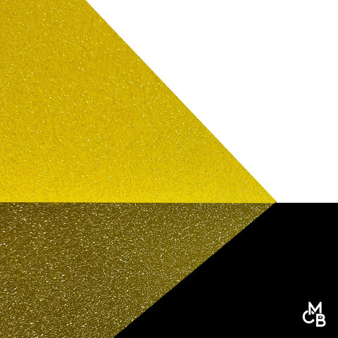 1/8" Golden Yellow Glitter Jellies Cast Acrylic Sheets