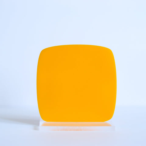 1/8" Matte Golden Yellow Cast Acrylic Sheets | Matte/Gloss Finish
