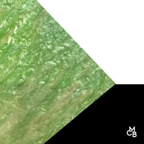 1/8" Green Apple Marbled Glitter Cast Acrylic Sheets