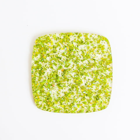 1/8" Green Flake Glitter Cast Acrylic Sheets