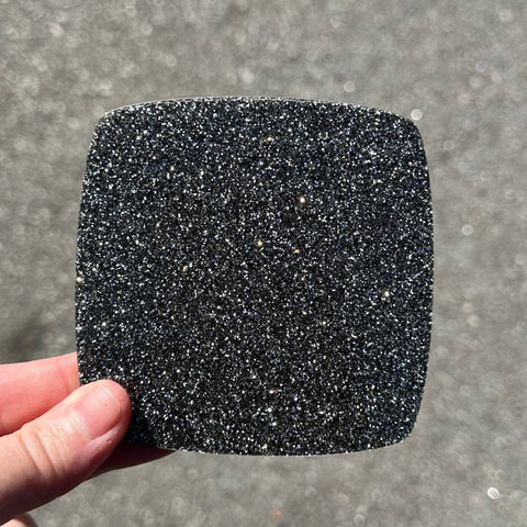 1/8" Gunmetal Gray Glitter Cast Acrylic Sheets