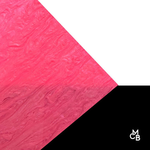 1/8" Hot Pink Marbled Glitter Cast Acrylic Sheets