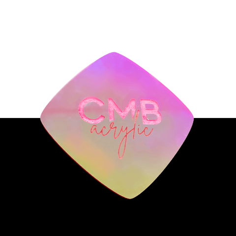 1/8" Iridescent Sunset Series Engraves Pink Two Tone Acrylic Sheets