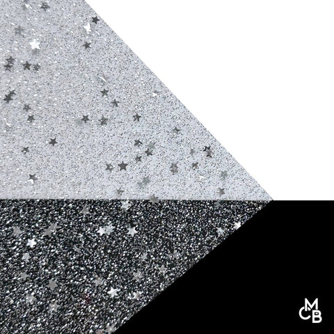 1/8" Itty Bitty Stars Shaped Glitter Cast Acrylic Sheets