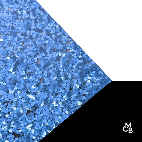 1/8" Light Blue Holographic Hex Glitter Cast Acrylic Sheets