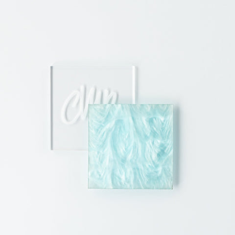 1/8" Light Blue Pearl Cast Acrylic Sheets