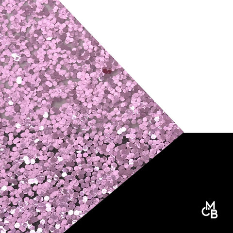 1/8" Light Pink Hex Glitter Cast Acrylic Sheets