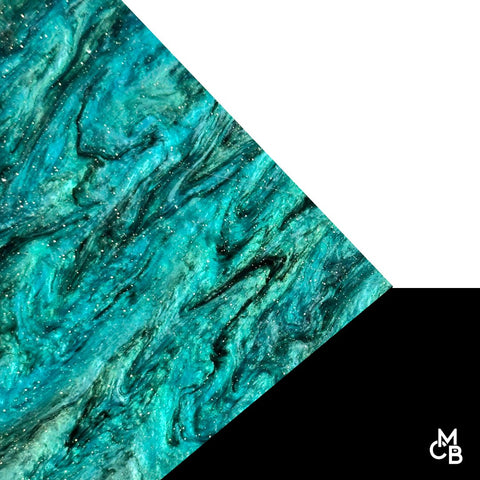 1/8" Magic Forest Marbled Glitter Cast Acrylic Sheets