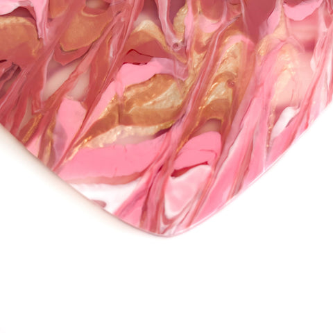 1/8" Marvelous Mauve Paint Pour Cast Acrylic Sheets