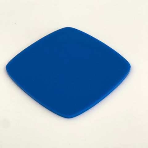 1/8" Matte Cobalt Cast Acrylic Sheets | Matte/Gloss Finish