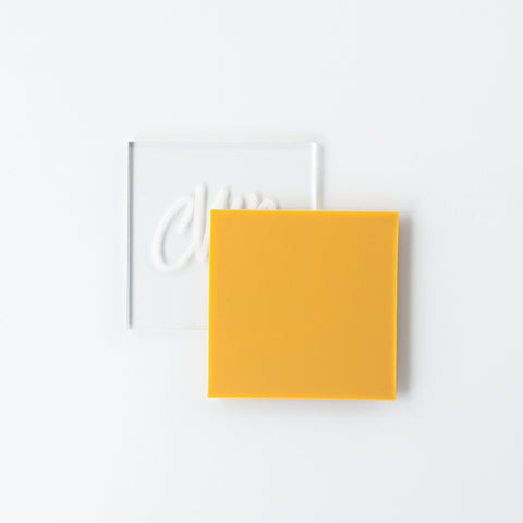 1/8" Matte Mustard Cast Acrylic Sheets | Matte/Gloss Finish