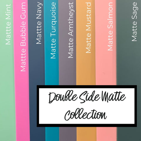 1/8" Matte Turquoise Cast Acrylic Sheets | Matte/Gloss Finish