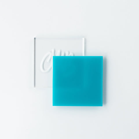 1/8" Matte Turquoise Cast Acrylic Sheets | Matte/Gloss Finish