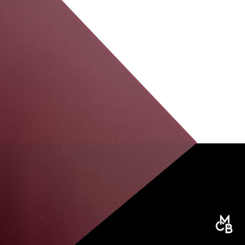 1/8" Matte Cranberry Cast Acrylic Sheets | Matte/Gloss Finish