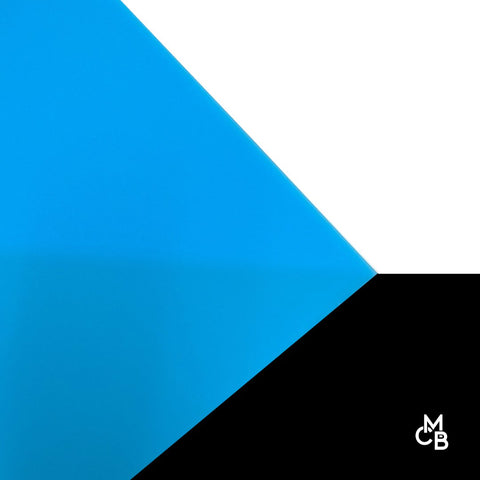 1/8" Matte Electric Blue Cast Acrylic Sheets | Matte/Gloss Finish