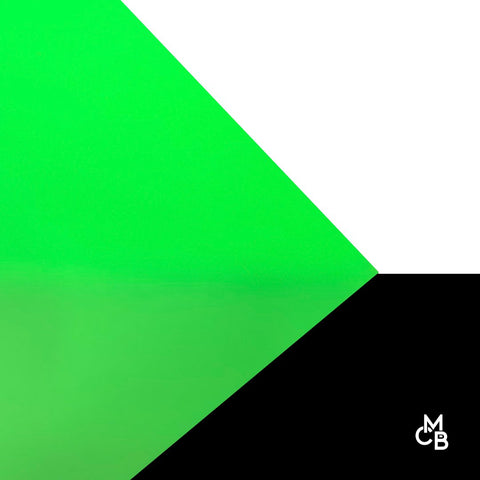 1/8" Matte Neon Green Cast Acrylic Sheets | Matte/Gloss Finish