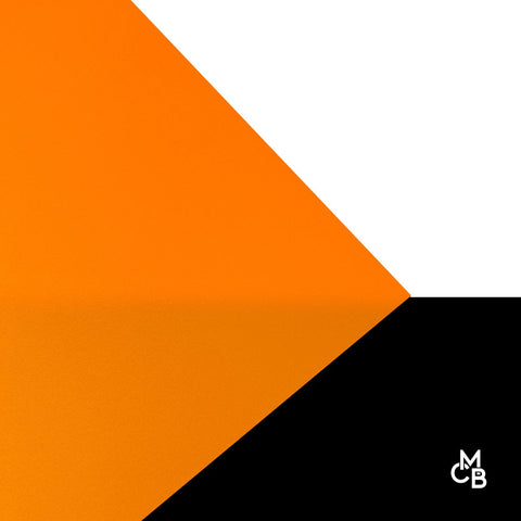 1/8" Matte Safety Orange Cast Acrylic Sheets | Matte/Gloss Finish