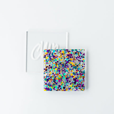 1/8" Mermaid Magic Glitter Dots Cast Acrylic Sheets
