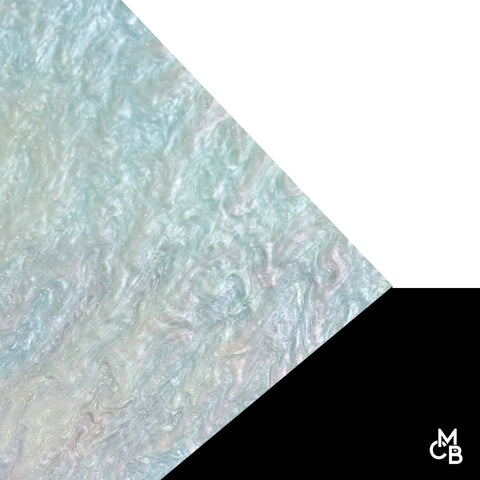 1/8" Mint Marbled Glitter Cast Acrylic Sheets