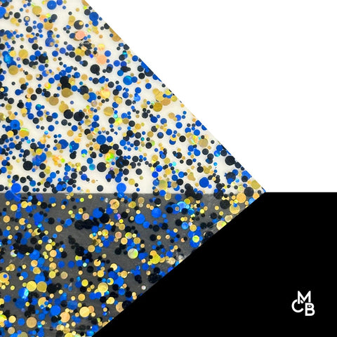 1/8" Mystic Midnight Glitter Dots Cast Acrylic Sheets