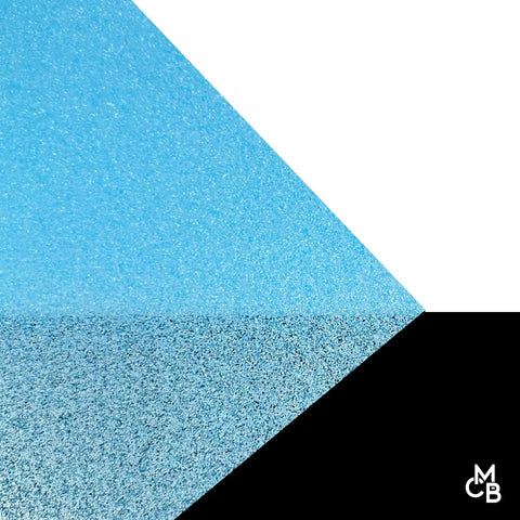 1/8" Neon Blue Glitter Cast Acrylic Sheets