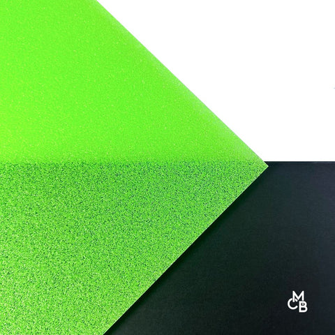 1/8" Neon Green Glitter Cast Acrylic Sheets