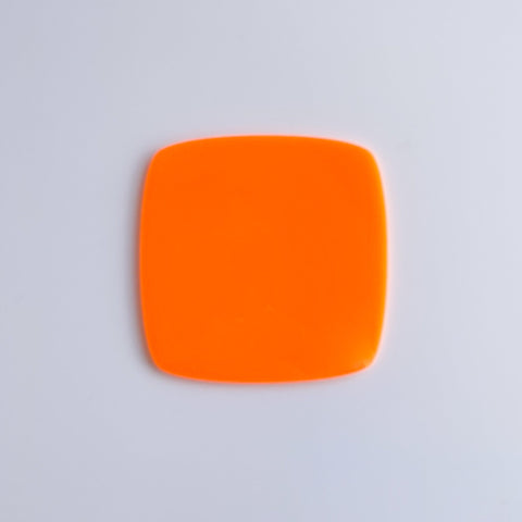 1/8" Matte Neon Orange Cast Acrylic Sheets | Matte/Gloss Finish