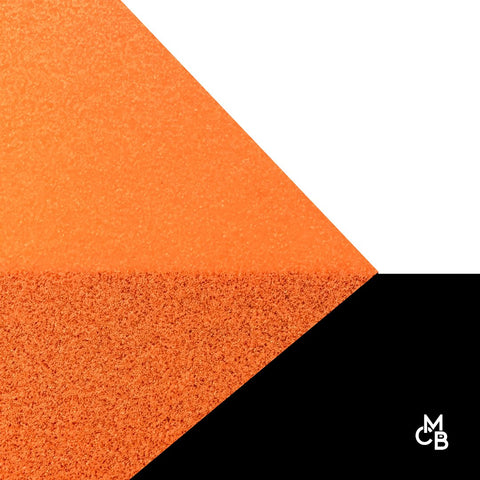 1/8" Neon Orange Glitter Cast Acrylic Sheets