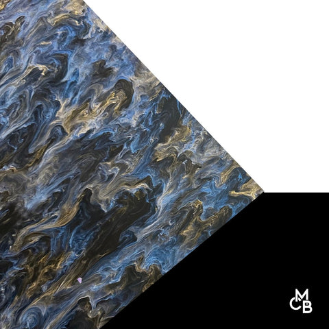 1/8" Oceanic Northern Lights Marble Cast Acrylic Sheets