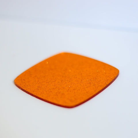 1/8" Orange Glitter Jellies Cast Acrylic Sheets