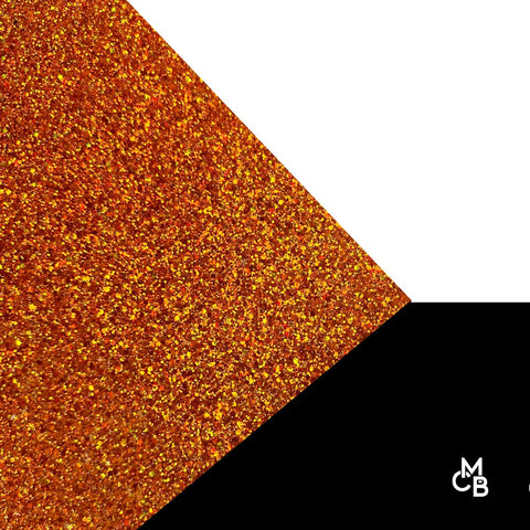 1/8" Orange Razzle Dazzle Glitter Cast Acrylic Sheets