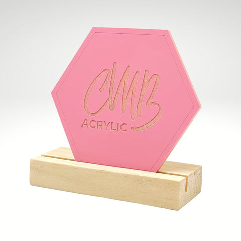 1/8" Matte Pastel Flamingo Cast Acrylic Sheets | Matte/Gloss Finish