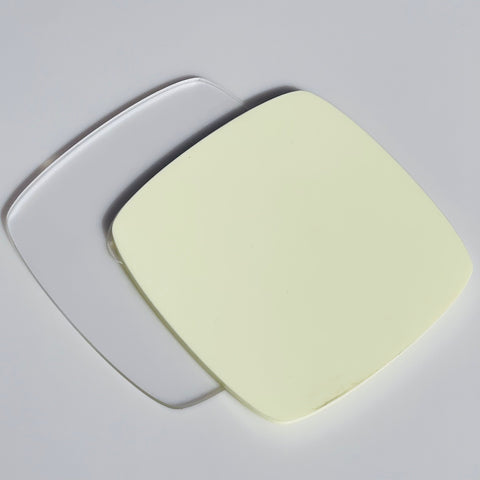 1/8" Matte Pastel Yellow Cast Acrylic Sheets | Matte/Gloss Finish