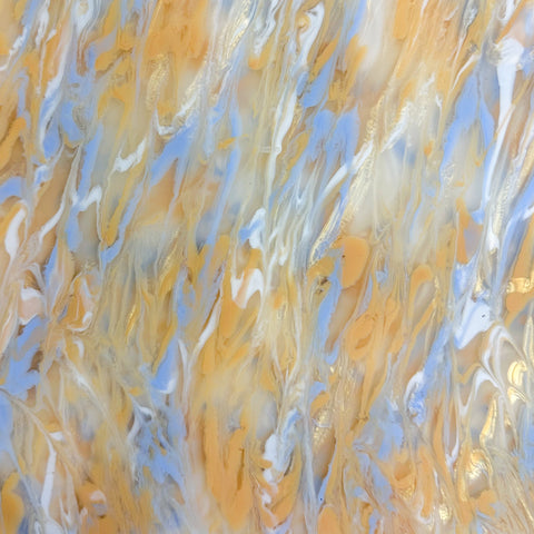 1/8" Peach Beach Paint Pour Cast Acrylic Sheets