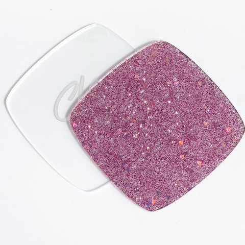 1/8" Pink Hearts Sparkling Glitter Cast Acrylic Sheets-- NOT ON RESTOCK CURRENTLY